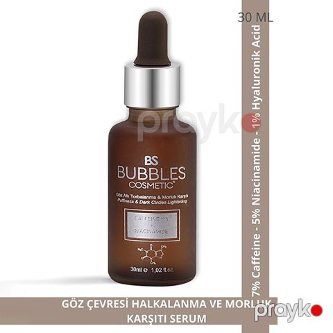 Bs Bubbles Cosmetik Göz Altı Şişkinlik və Qaralmalarına Qarşı Kafein Terkibli Göz Altı Serumu 30 Ml — Bakı
