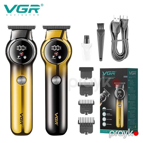 Turbo Rejimi Ilə Doldurulan Kişi Saqqal Kəsici VGR V-989 Peşəkar Seramik Bərbəri Makası C Tipi Terimmer — Bakı
