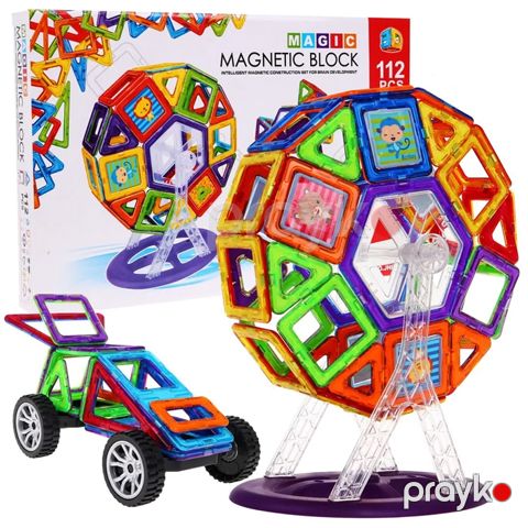 Maqnitli Konstruktor – 112 Parça Magic Magnetic Block — Bakı