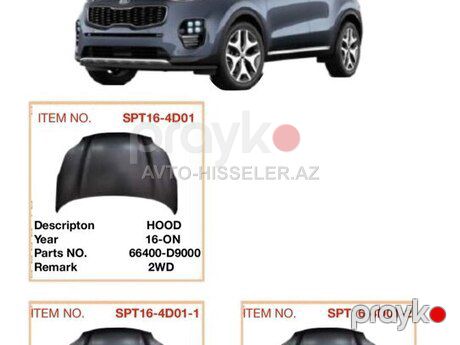 Kia Sportage 2016-2020 kapotu — Bakı