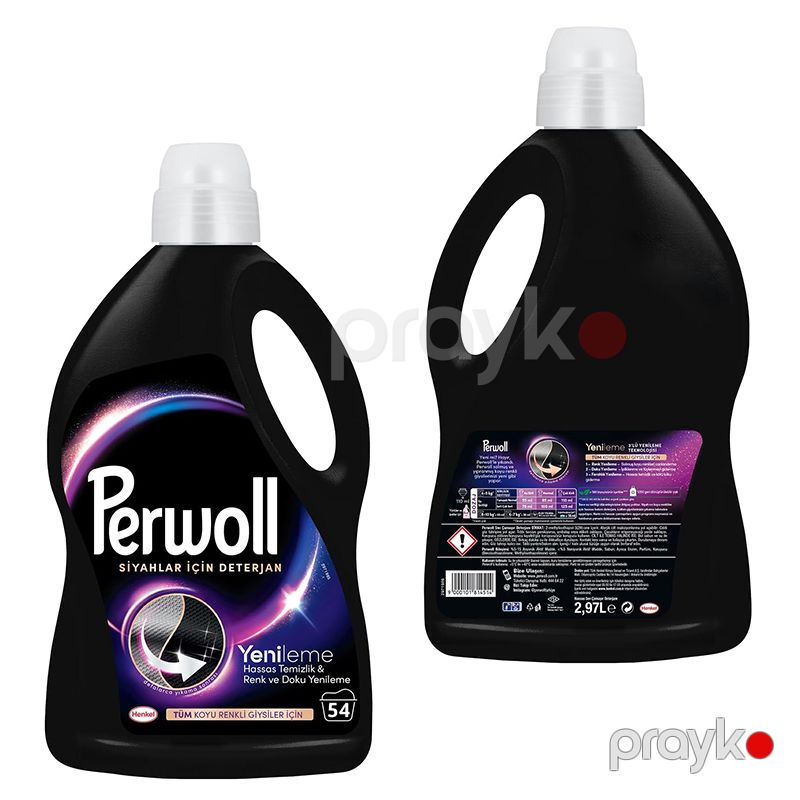 Perwoll Geliştirilmiş Siyah Sıvı Çamaşır Deterjanı 2970 ml Qara Geyimlər Üçün 54 Paltar Yuma Maye Toz — Mallar, Bakı (4)