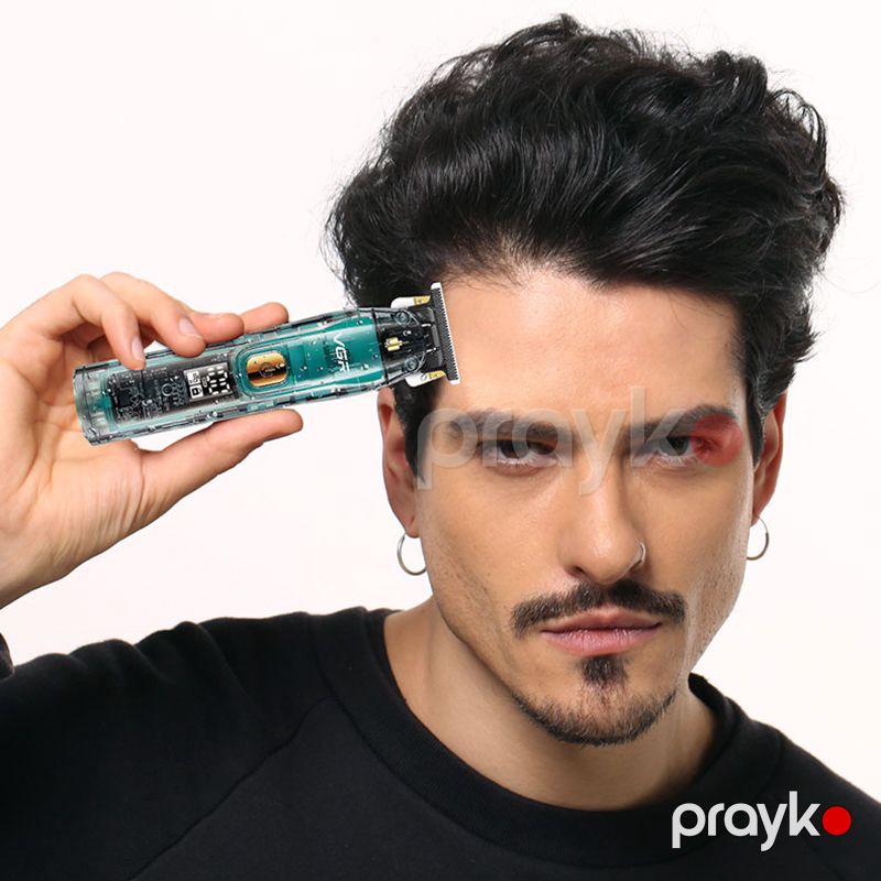 VGR Professional Kişi Saç Kəsmə Maşını Şəffaf Suya Davamlı Təkrar Doldurula Bilən V-961 Saç Makinası — Usturalar, trimmerler və epilyatorlar, Bakı (7)
