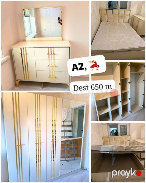 Aynur 2 *Yataq dəsti 650₼*.taxtın bazası və matrası var.Tumbaları — Digah