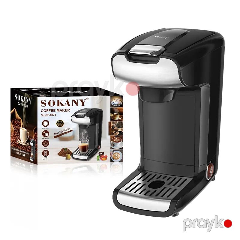 Sokany SK-KF-6871 Kofe Aparatı Qəhvə Maşını Espresso Hazırlayan Aparat 750W — Digər mətbəx texnikası, Bakı (6)