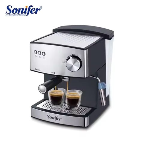Sonifer SF-3528 Çoxfunksiyalı Qəhvə Maşını Yüksək Keyfiyyətli Kappuçino Espresso Kofe Hazırlayan Aparat 850W — Mətbəx texnikası