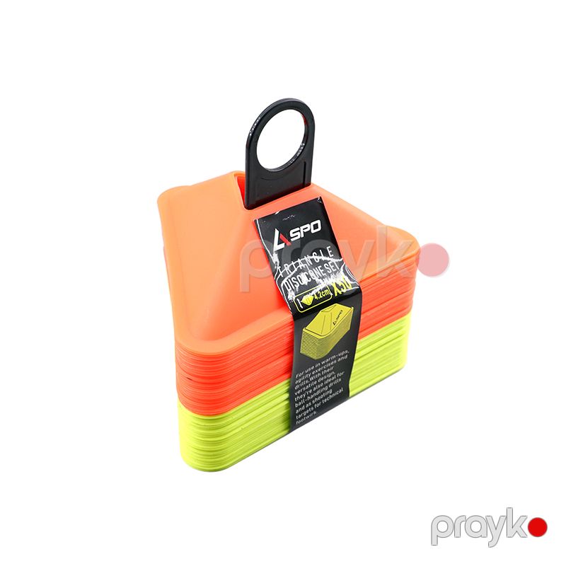 Üçbucaqlı Fişka Rəngli Futbol Təcrübəsi Üçün Çeviklik Futbol Məşq Konusları 4.2sm x50 — İdman, hobi, istirahət, Bakı (2)