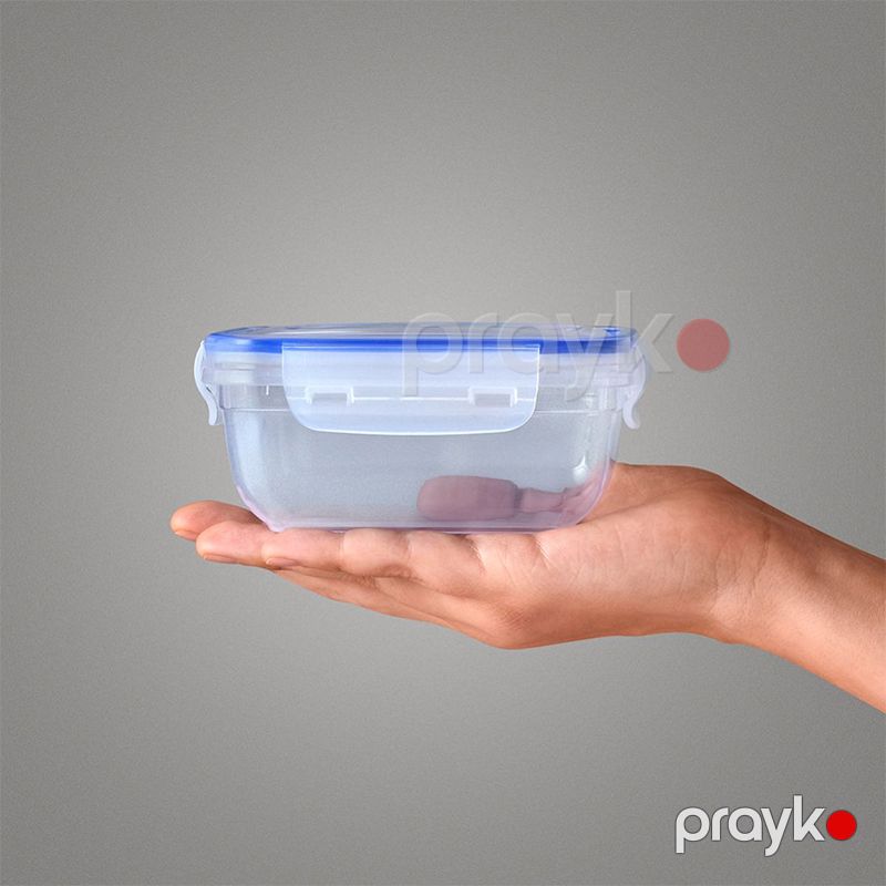 4-lü Saxlama Qabı 500-900-1500 2400ml Klidli Sızdırmaz Saxlama Qabı Şəffaf Plastik Qida Saxlama Qabı — Qablar və mətbəx əşyaları, Bakı (4)