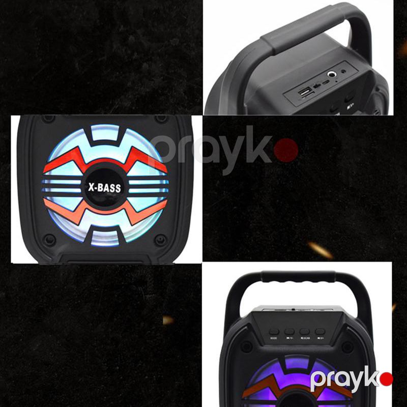 Outdoor Soundbox Stereo Bass Portativ Bluetooth Dinamik Simsiz Karaoke Mikrafonlu 1500mAh Batareya — Elektronika, Bakı (6)