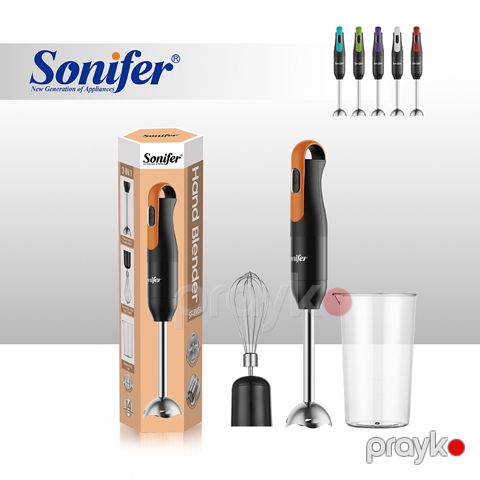 Sonifer SF-8165 3-ü 1-də Əl Blenderi Müxtəlif Rəng Seçimləri İlə Paslanmayan Polad Bıçaqlı Elektrikli Blender — Bakı