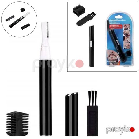 Üzdəki Artıq Tükləri Təmizləmək üçün Mini Trimmer Qaş, saqqal və bığ üçün portativ təraş maşını dəsti — Bakı