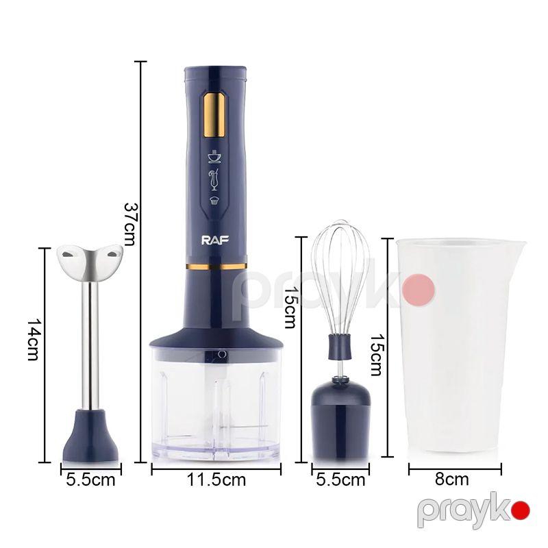 RAF R.372 Çoxfunksiyalı 4-ü 1 Arada Blender Yumurta Çırpıcı Doğrayıcı Üyüdücü Funksiyalı Blender 400W — Blenderlər, xırdalayanlar və mikserlər, Bakı (2)
