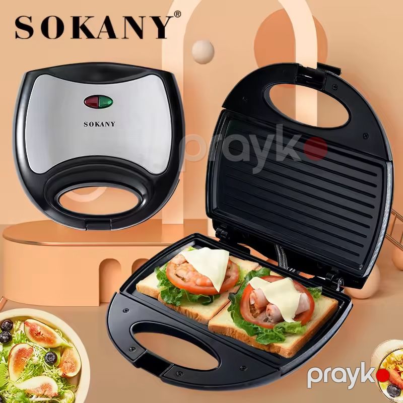 Sokany KJ-102 Elektrikli Toster Sendviç İzgara Hazırlayan Toster 750W — Toster və vaflyasıcı, Bakı (6)