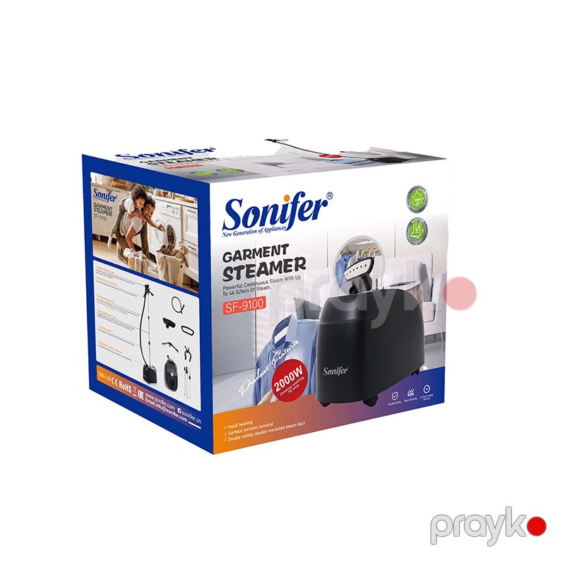 Sonifer SF-9100 Elektrikli Paltar Buxarlayıcı Asılqan İlə Buxar Ütü 2000W Gücündə — Ev texnikası, Bakı (5)