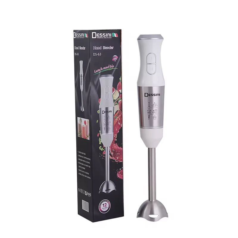 Dessını DS-63 Çoxfunksiyalı Paslanmayan Polad Yüksək Güclü Əl Blenderi 650W — Blenderlər, xırdalayanlar və mikserlər, Bakı (6)