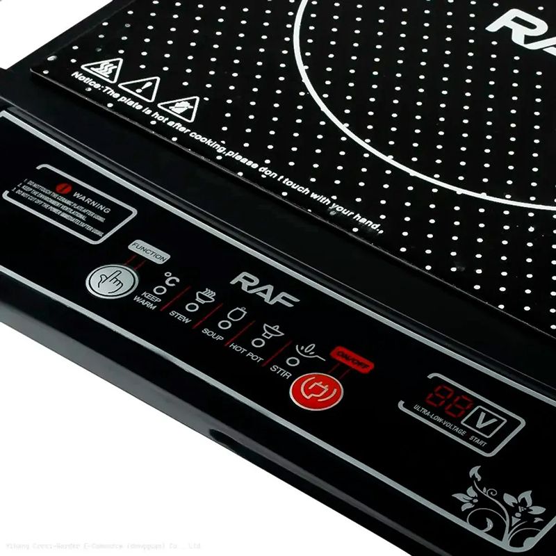 Raf R.8015 İnduksiyalı Soba 1 Ocaqlı LED Ekran 2000w İnfraqırmızı soba RAF Rəqəmsal elektrikli pilete — Plitələr, Bakı (4)