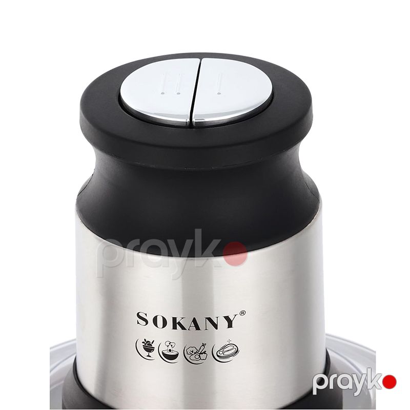 Sokany SK-7027 Çoxfunksiyalı Elektrikli Doğrayıcı Tərəvəz Ət Doğrayıcı İki Sürətli Doğrayıcı 800W — Blenderlər, xırdalayanlar və mikserlər, Bakı (3)