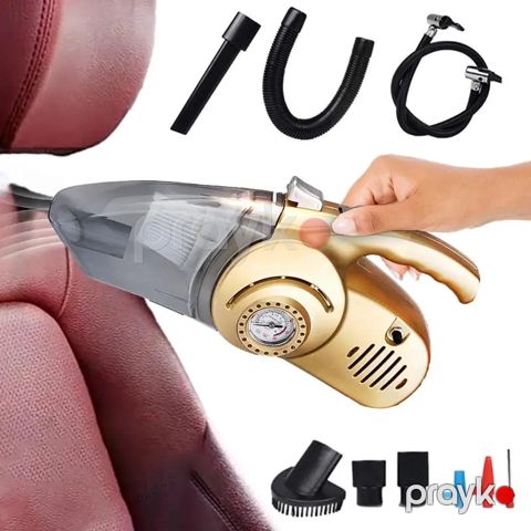 4-ü 1-də Gold Avtomobil Tozsoranı Simsiz Təkər Təzyiq Ölçüsü Professional Avtomobil Əl Tozsoranı Çox Məqsədli Hava Kompressoru — Bakı