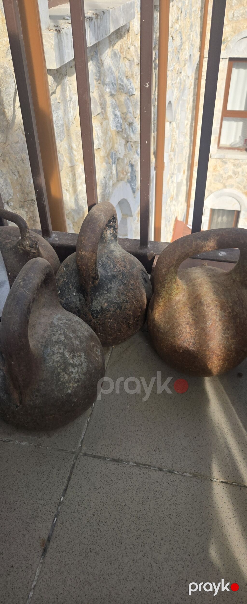 Dəmir girya – 16 kq - Material: tökmə dəmir - Üzərində çəkisi “16” — Dumbbellər, barbelər, diskləri, Bakı (2)