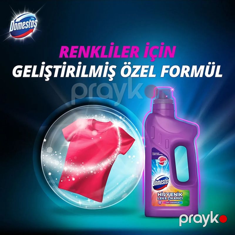 Domestos Tüm Renkler İçin Hijyenik Sıvı Leke Çıkarıcı 1000 ml Geyimlər Üçün Ləkə Təmizləyici Domestos — Mallar, Bakı (4)
