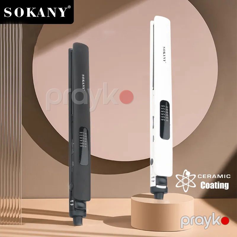 Sokany Professional LED Saç Düzləşdirici Fen 155-230 Ayarlana Bilən Seramik Panel Salon Üçün Uyğun Düzləşdirici Fen — Fən, Bakı (5)