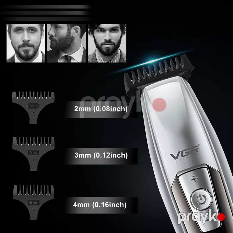 VGR V-970 Professional Kişilər Üçün Trimmer Elektrikli Saç Saqqal Təraş Maşını Ülgüc — Usturalar, trimmerler və epilyatorlar, Bakı (6)