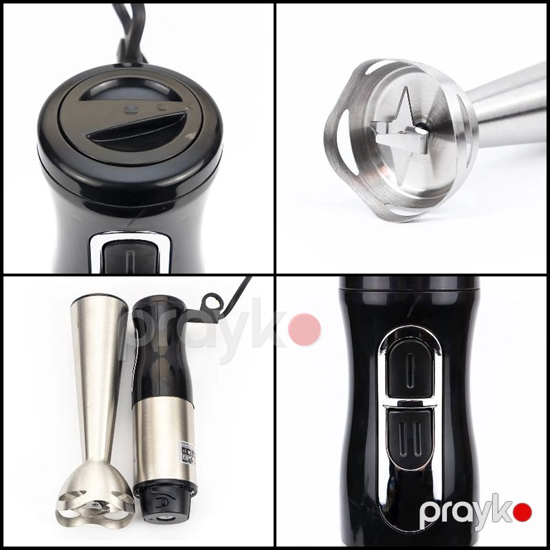 Çoxfunksiyalı Heager Əl Blenderi 700W Gücə Məxsus Paslanmaz Polad Mətbəx Blenderi 2 Sürət Ayarlı Kokteyl Blenderi — Blenderlər, xırdalayanlar və mikserlər, Bakı (4)