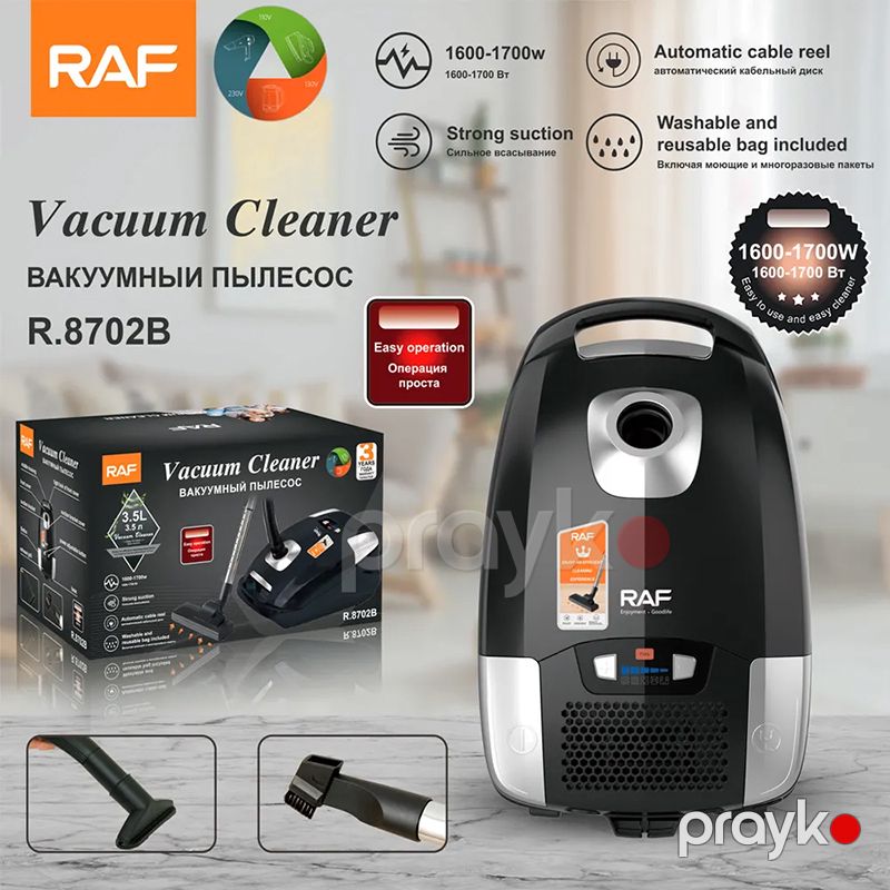 RAF R8702B Elektrikli Tozsoran Yüksək Əmiş Güclü Tozsoran 1700W — Tozsoran, Bakı (6)