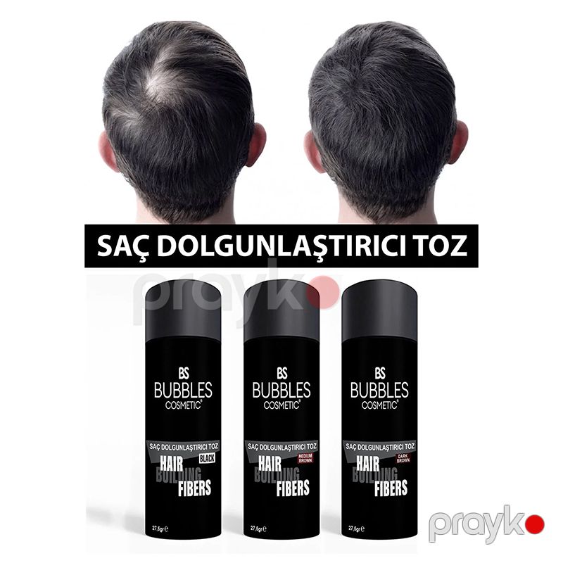 Bs Bubbles Cosmeticden Saç Həcmləndirən Kişilər Üçün Orta Qəhvəyi Rengli Yerli Pudra Effekti 30ml — Saç qayığı, Bakı (2)