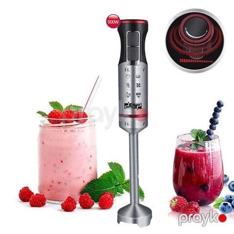 DSP Elektrikli Mətbəx Blenderi 800W Gücündə İmmersion Əl Blenderi Paslanmayan Polad Qida Doğrayıcısı — Bakı