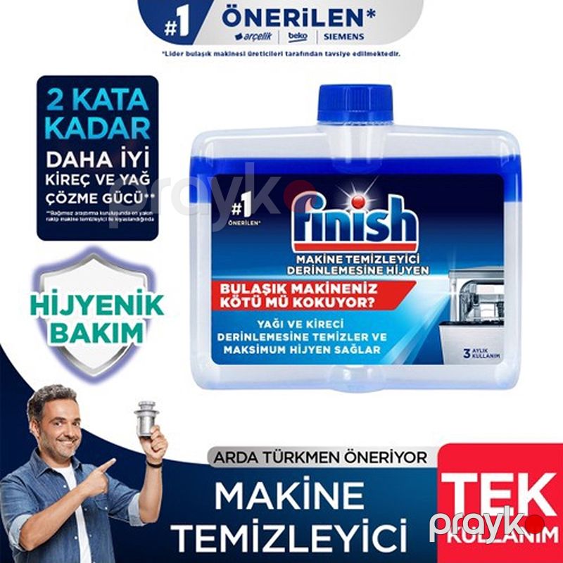 Finish Bulaşık Makinesi Temizleyici Sıvı 250 ml Bulaşık Makinesi Temizleyici Jeli Hijenik Bakım Qabyuyan Maşın Üçün Təmizləyici — Mallar, Bakı (2)