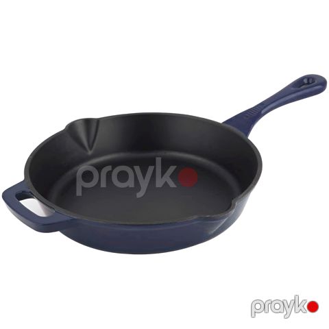 Tava CS Kochsysteme Alpen, 26 sm, çuqun, boşaltma üçün ucluq ilə, göy — Bakı