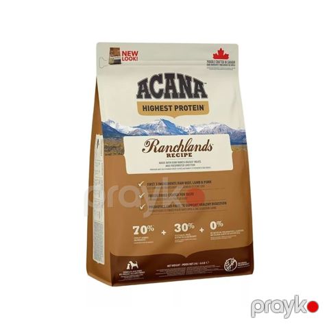 Quru yem Acana Ranchlands istənilən cins və yaş itlər üçün vetçina, dana, quzu əti ilə 11.4 kq — Bakı