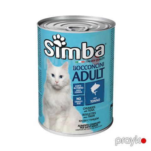 Nəm yem Simba Adult, yetkin pişiklər üçün, balıq ilə, 415 q — Bakı