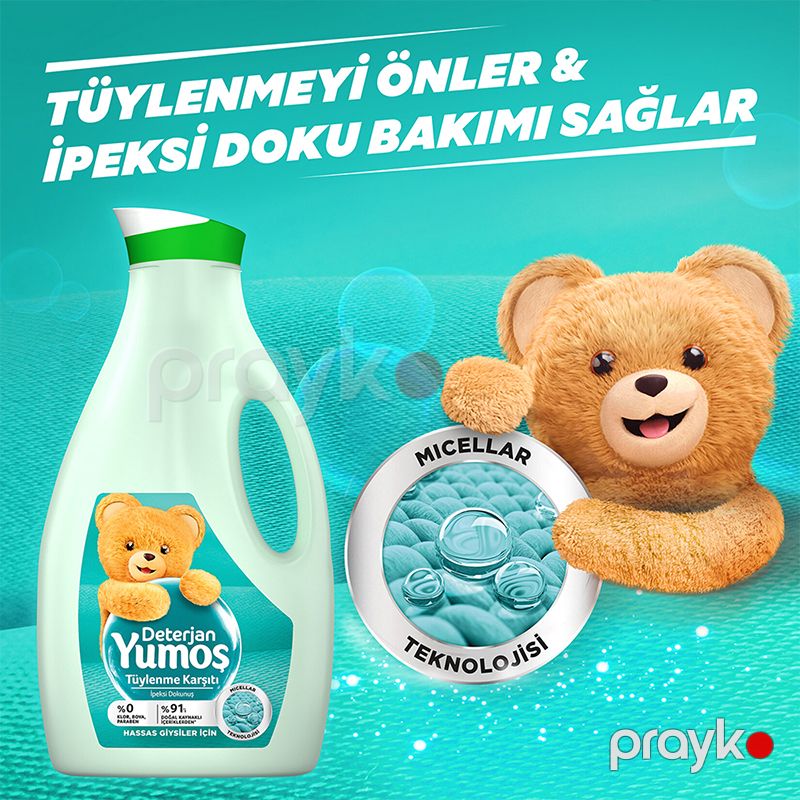 Həssas Geyimlər Üçün Maye Yumoş Deterjan geyimlər Üçün Ətirli Maye Paltar Yuma Vasitəsi — Mallar, Bakı (2)