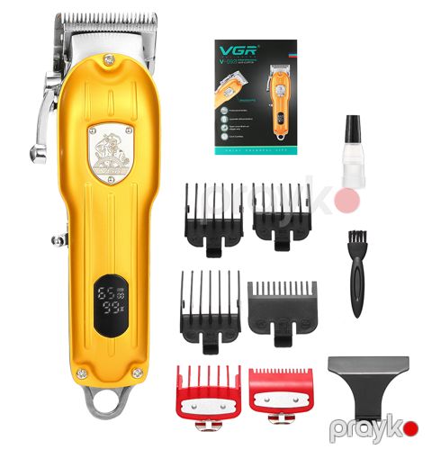 Kişilər üçün saç qırxan maşın, simsiz, metal, LCD displeyli — Bakı