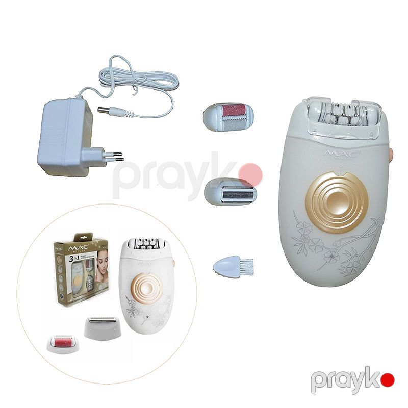 MAC Styler MC-7700 Qadınlar Üçün Bədən Epilyatoru 3-ü 1 Arada Elektrikli Universal Epilator 2200rpm — Usturalar, trimmerler və epilyatorlar, Bakı (6)
