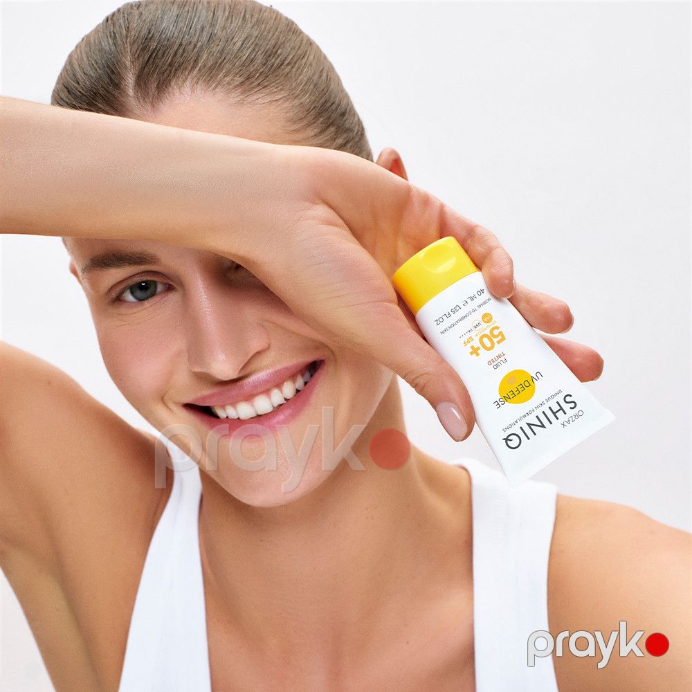 Günəşdən qoruyucu krem Shiniq UV Defence Fluid Tinted SPF50+ Normal to Combination Skin, 40 ml — Mallar, Bakı (2)