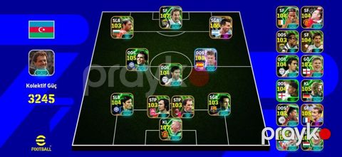 EFootball hesabı/sxem paketi – yüksək reytingli komandaya sahib — Novxanı
