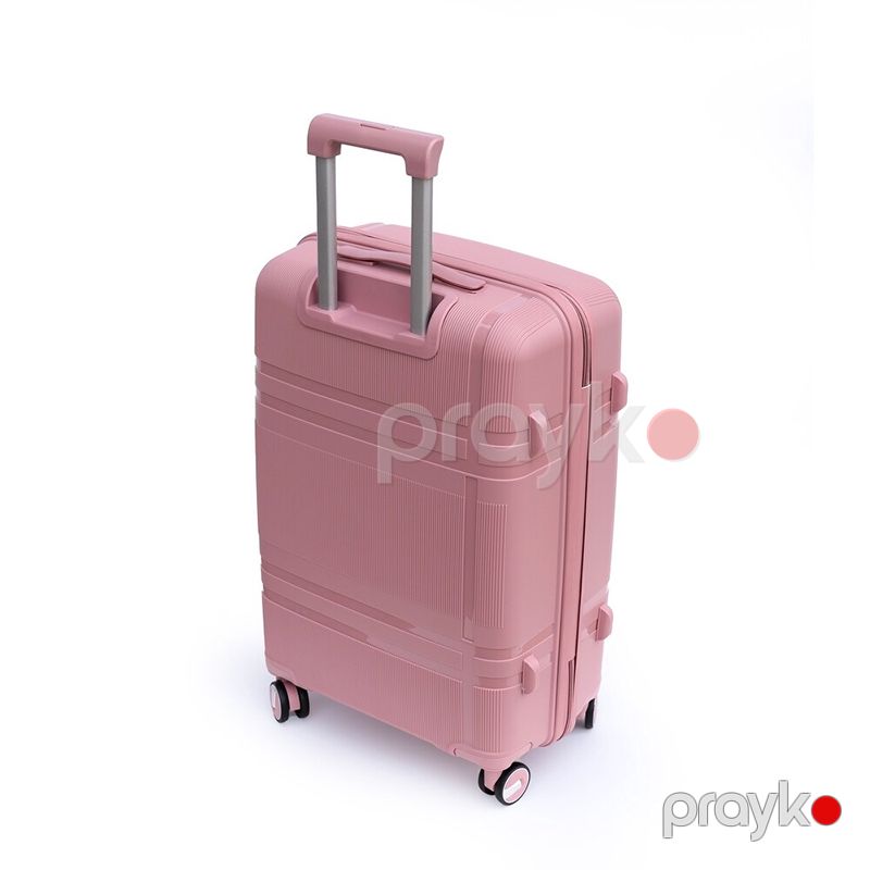 Çəhrayı Qırılmayan 28-30 kq 100% Polipropilen Səyahət Çamadanı — Çantalar, çamadanlar, cüzdanlar, Bakı (3)