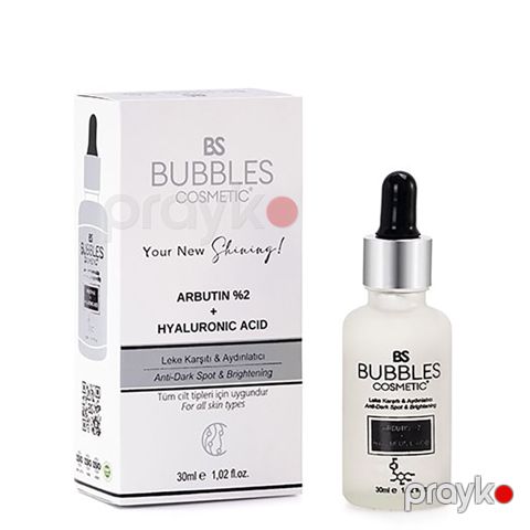Bs Bubbles Cosmetic Arbutin Leke Onarıcı Baxım Kremi 30ml Cavanlaşdırıcı Özəllikli Hyaluronic Acid Krem — Bakı