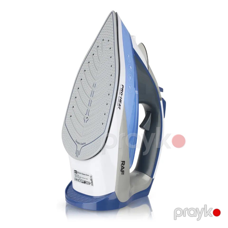 Peşəkar RAF Elektikli Buxarlı Ütü Yapişmaya Qarşı Özəlliyi İlə 2200W Gücündə Professional Anti-calc Keramik Ütü — Ev texnikası, Bakı (7)