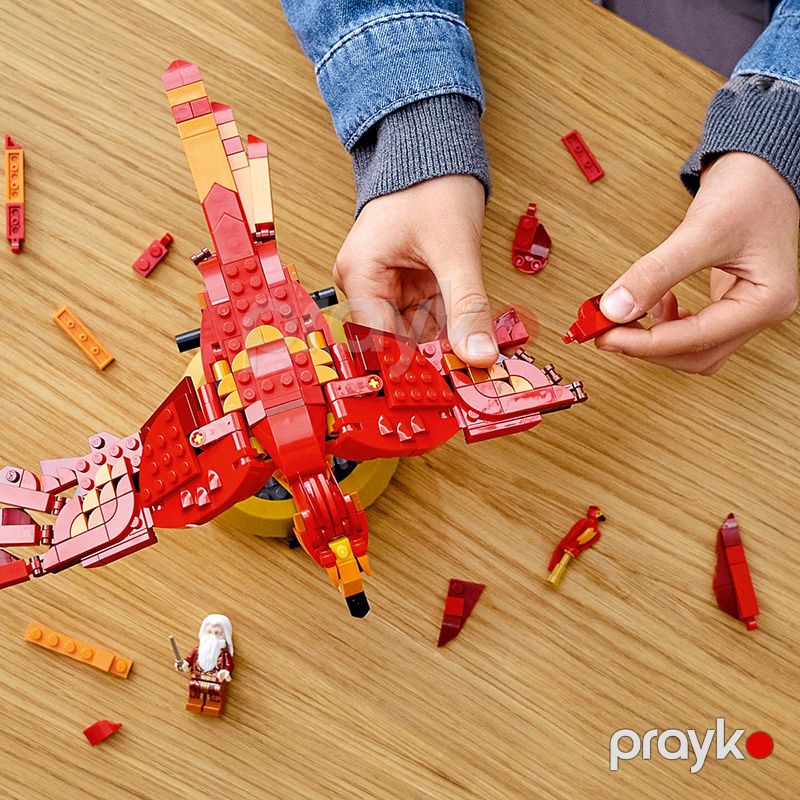Harry Poter Lego Constructor Oyuncaq Fawkes Phoenix Dambldore, Harry Potter Constructor Bloklar 606, No.99917 — Oyuncaqlar, Bakı (7)