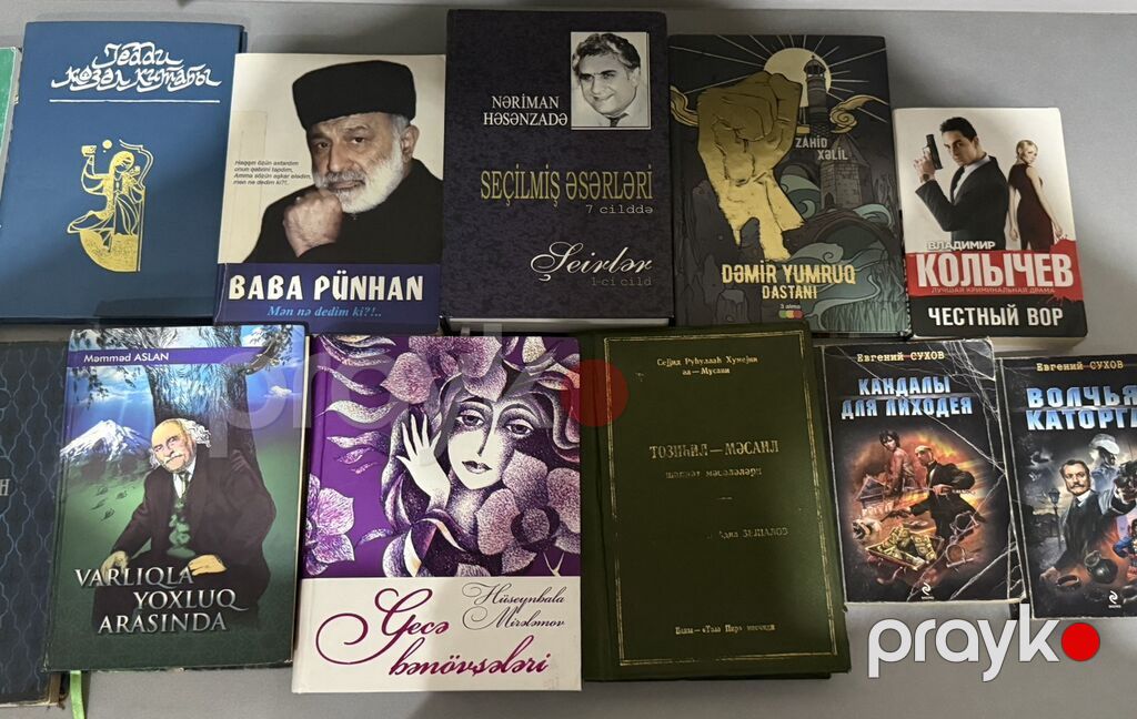 Müxtəlif janrlarda kitab toplusu Satışda azərbaycan, rus və türk — Kitablar, Bakı (4)