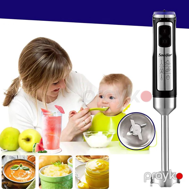 Sonıfer SF-8138 Çoxfunksiyalı Elektrikli Blender Dəsti Əl Blenderi Smoothie Blender 400 W — Blenderlər, xırdalayanlar və mikserlər, Bakı (6)