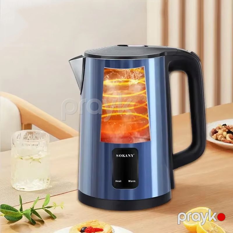 Sokany SK-SH-1084 Elektrikli Çaydan Paslanmaz Polad Elektrikli Çaydan 1500W — Elektrik çaydanları və termoslar, Bakı (3)