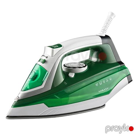 Sokany SK-YD-2118 Elektrikli Buxarlı Ütü Keramika Altlıqlı Buxarlı Ütü 2200W — Bakı