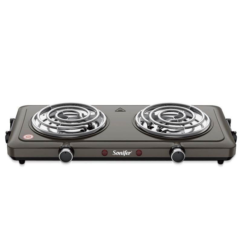 Sonifer SF-3070 - Elektrik Plitə Kompakt Plitə Stolüstü Plitə 2 gözlü Bişirmə Plitesi 2000W Güc — Plitələr, Bakı