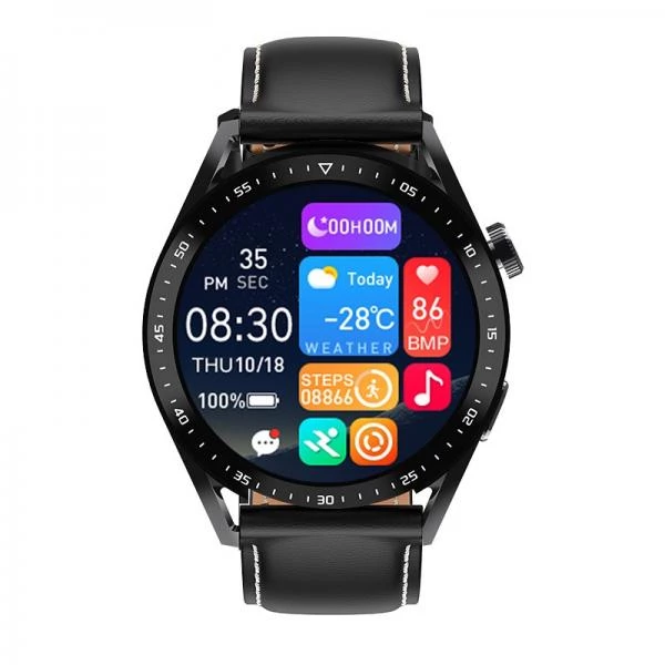 Dəri qolbaqlı HW3 PRO Smart saatı — Elektronika, Bakı (2)