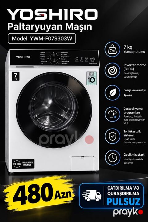 Paltaryuyan YWM-FO7S303W 7 kg — Bakı
