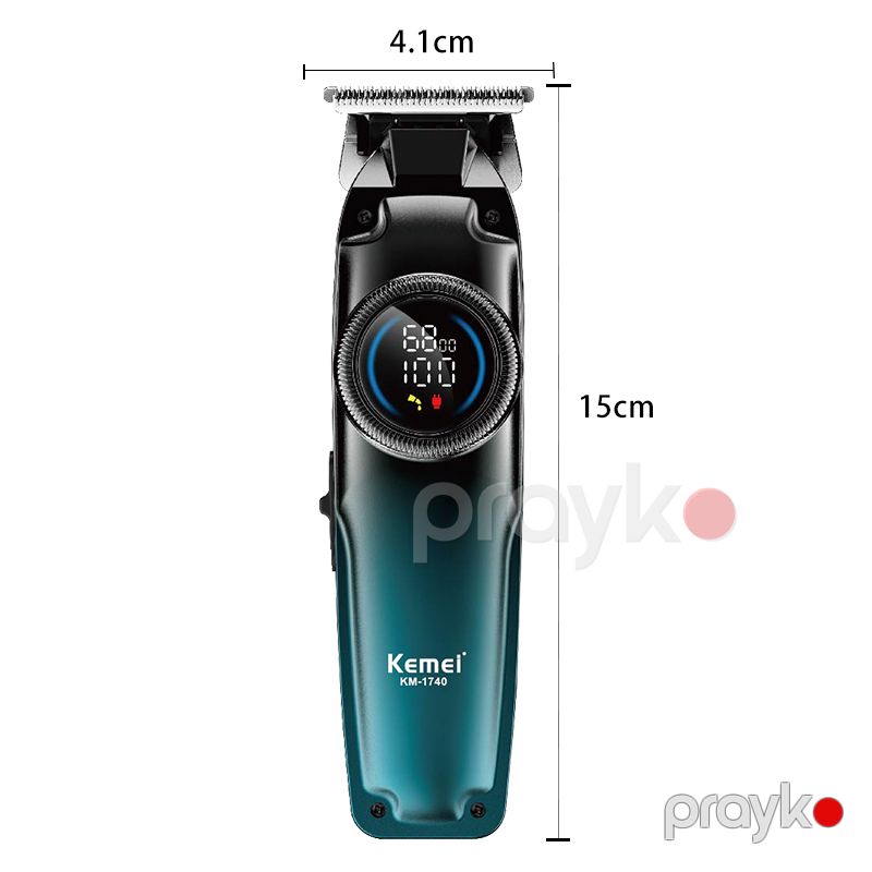 Kemei KM-1740 - Trimmer Saç Baxımı üçün Saç Kəsici Maşın 6800RPM 5W Güclü Saç Kəsicisi — Usturalar, trimmerler və epilyatorlar, Bakı (3)